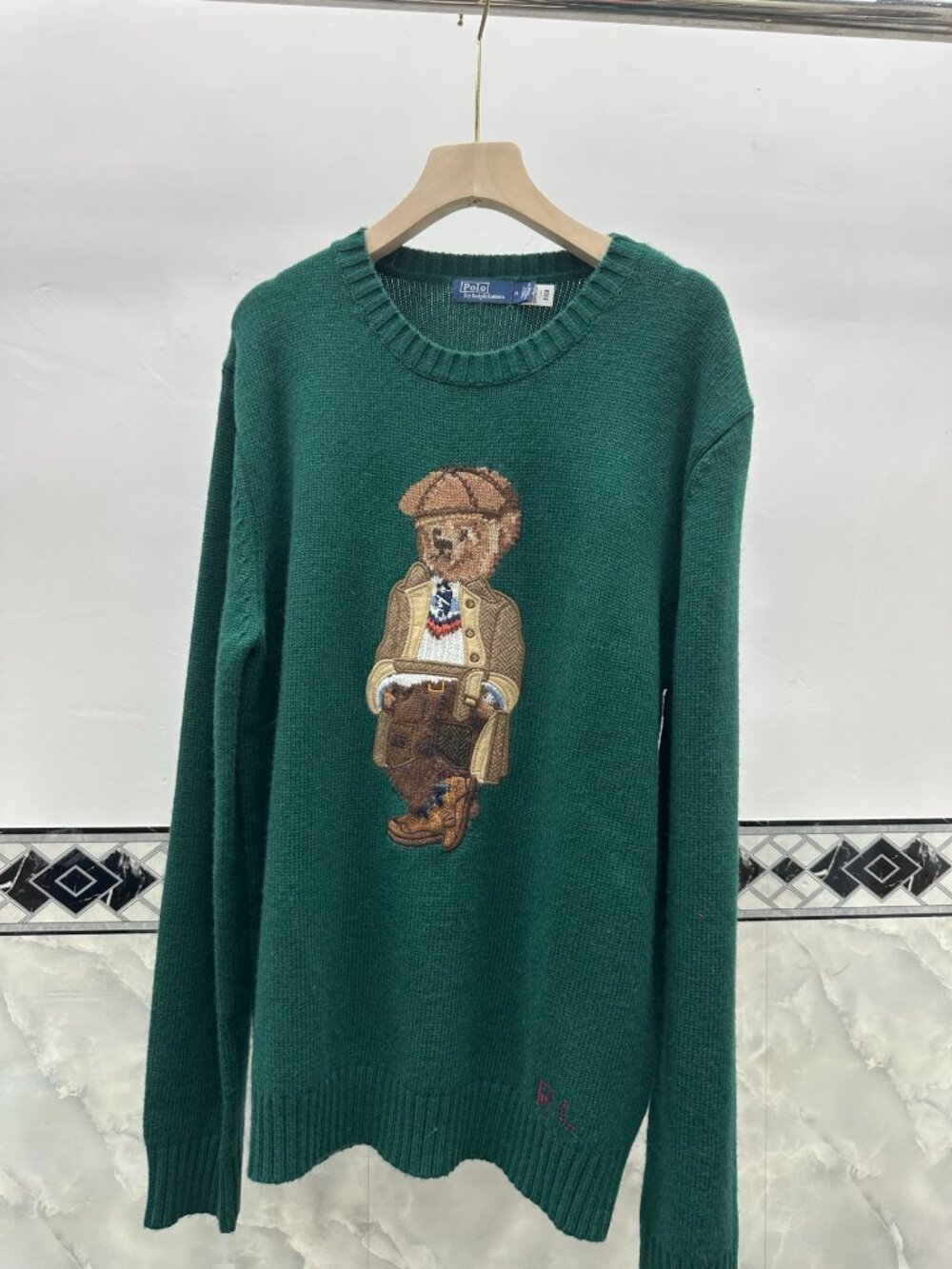 🧸 Polo Ralph Lauren Detective Bear Knit Sweater Green
